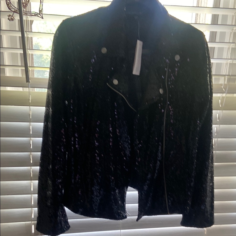 Black Sequin Women's Jacket